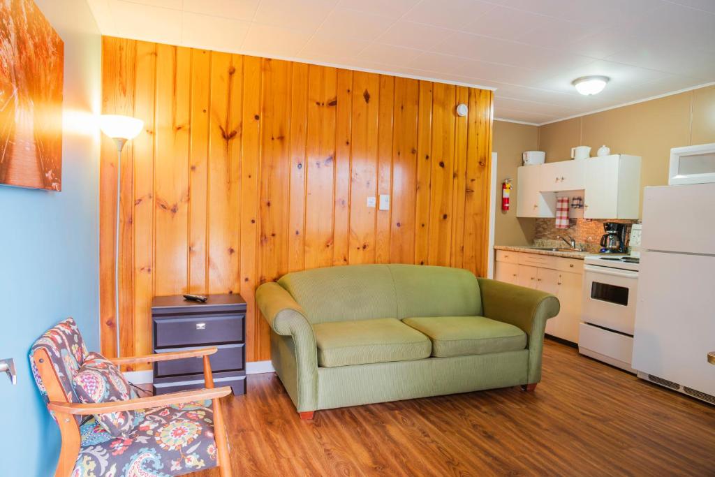 Kuchyň nebo kuchyňský kout v ubytování Lakeview Motel