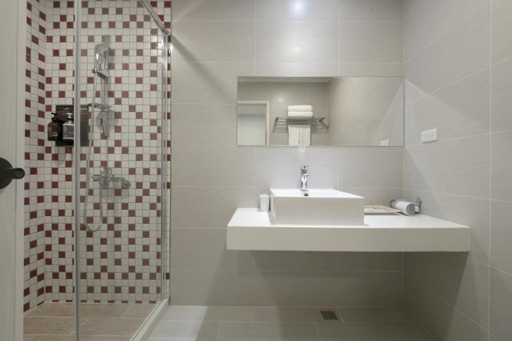 Koupelna v ubytování Fengjia JinRui Hotel