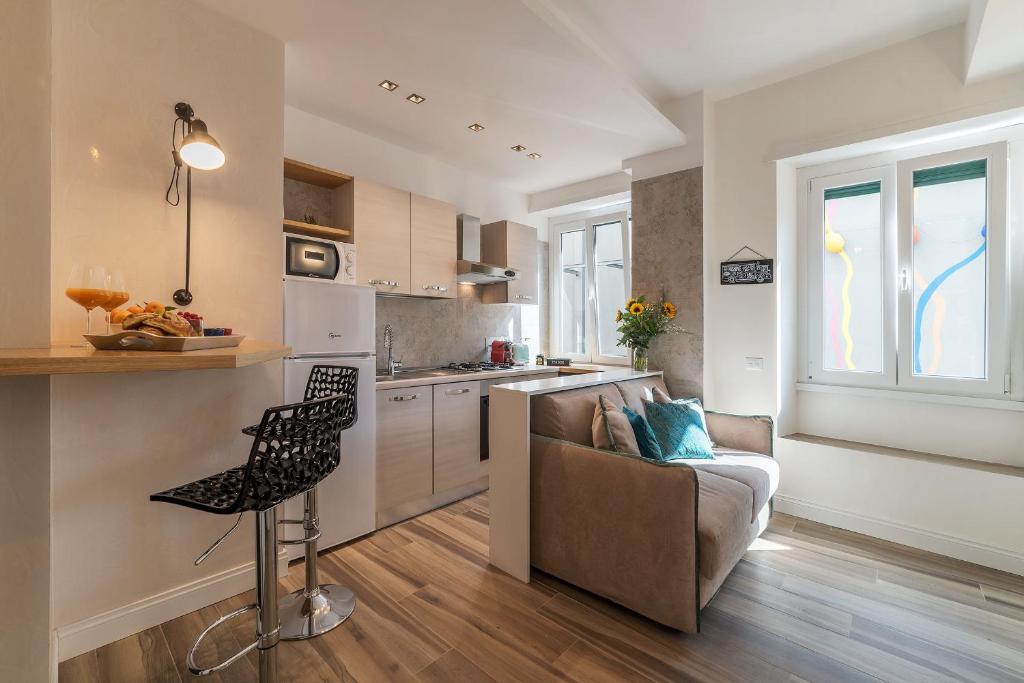 Kjøkken eller kjøkkenkrok på Appia New Cozy Apartment