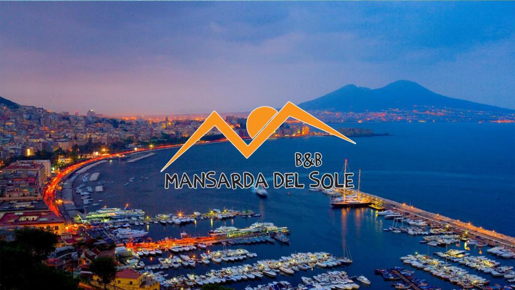 a view of a harbor with boats in the water at B&B Mansarda del Sole in Naples