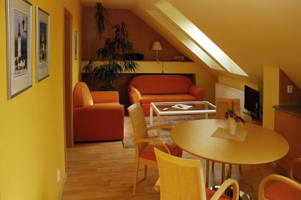 Posezení v ubytování Hotel Restaurant Modrá Hvězda