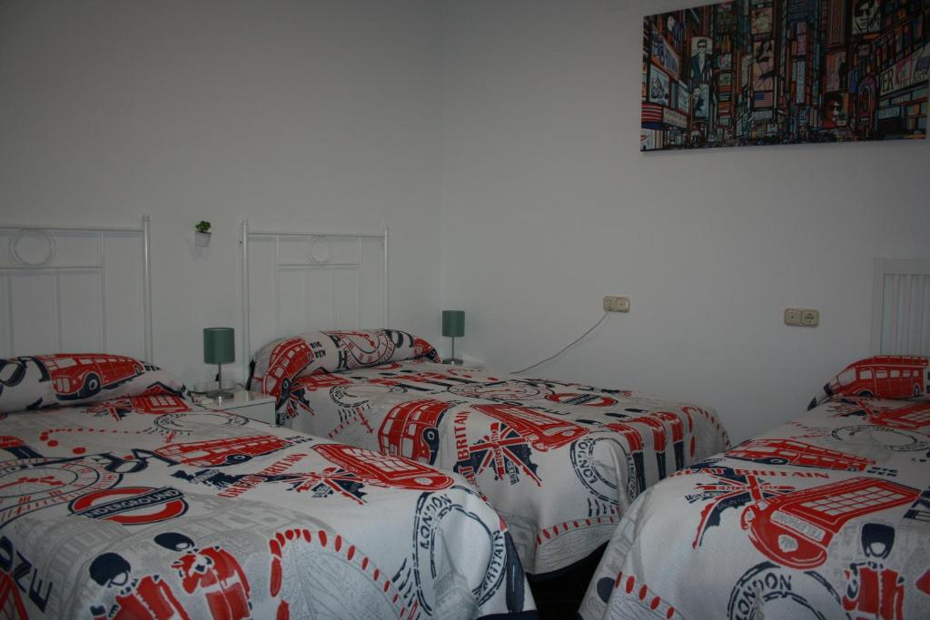 Cama o camas de una habitación en Mirador Tierra de Frontera