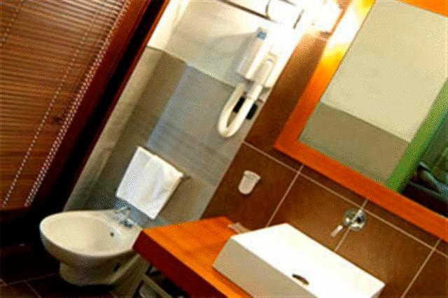 Koupelna v ubytování Hotel Fossa Mala