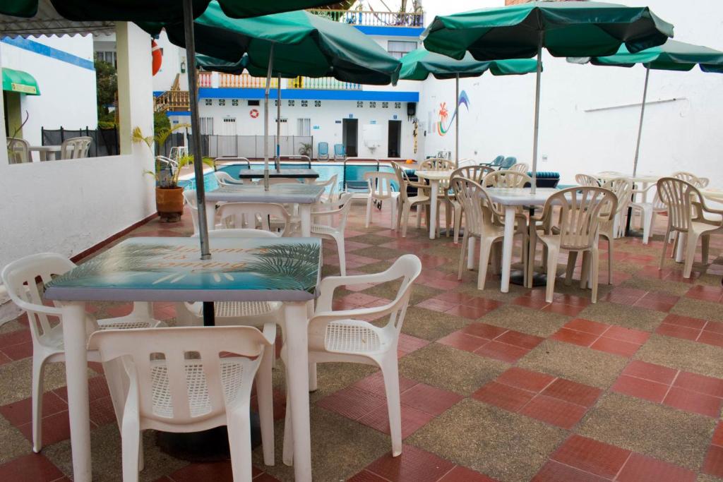 Restaurace v ubytování Hotel Joohn Gay only LGBTIQ