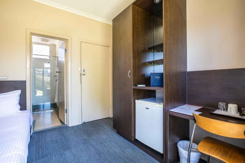 Kuchyň nebo kuchyňský kout v ubytování Links Hotel