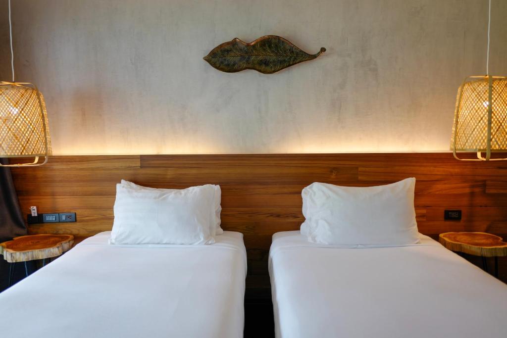 Кровать или кровати в номере Nature Beach Resort
