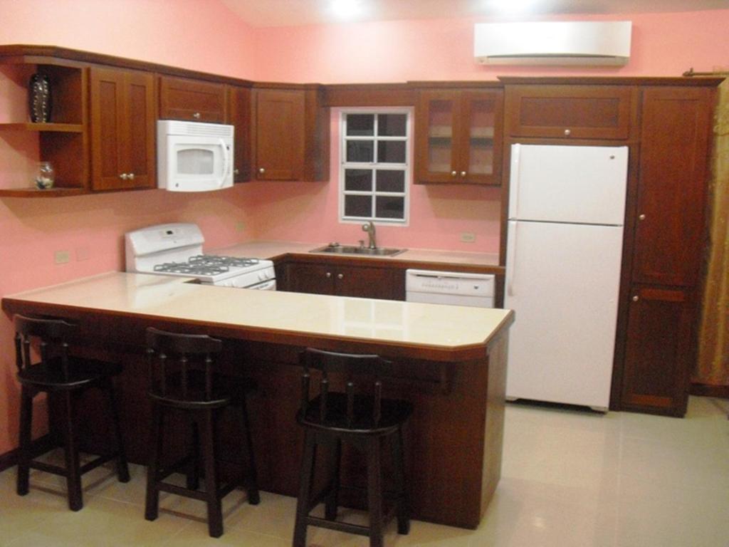 Kuchyň nebo kuchyňský kout v ubytování Piarco Village Suites