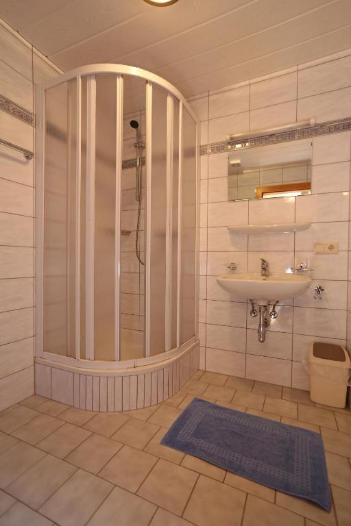 Koupelna v ubytování Ferienwohnung Krug