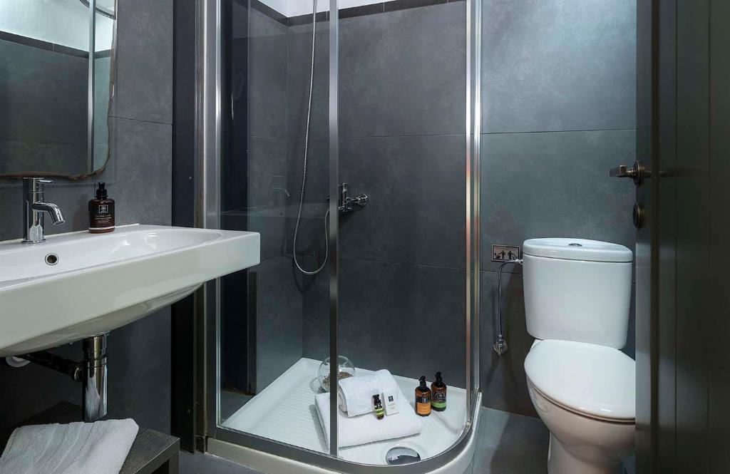Koupelna v ubytování Familia