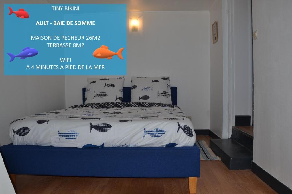 Letto o letti in una camera di Tiny Bikini, Ault, Baie de Somme, 200 m de la mer