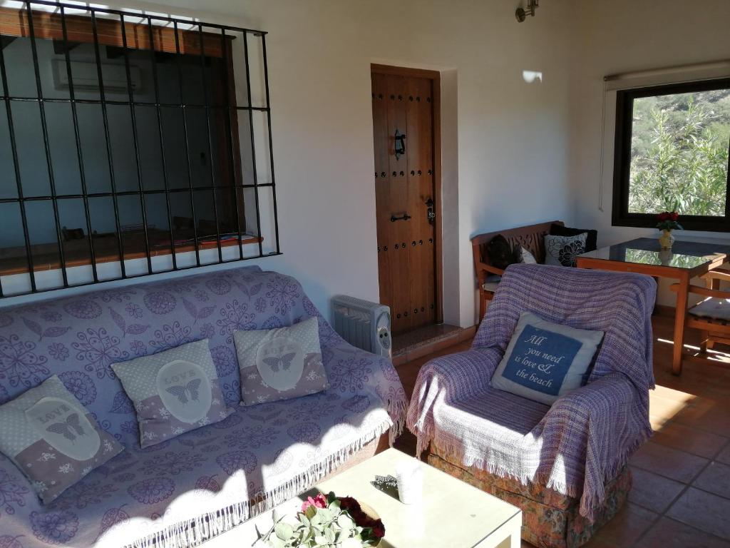 Posezení v ubytování Casita la Herilla