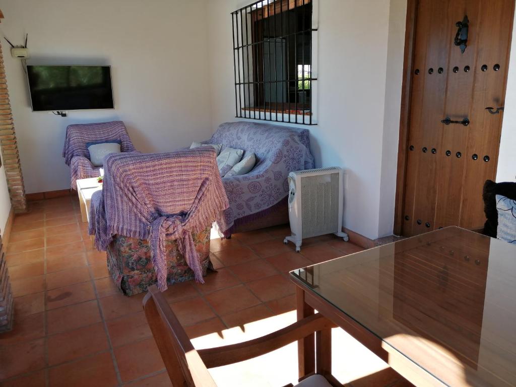 Posezení v ubytování Casita la Herilla
