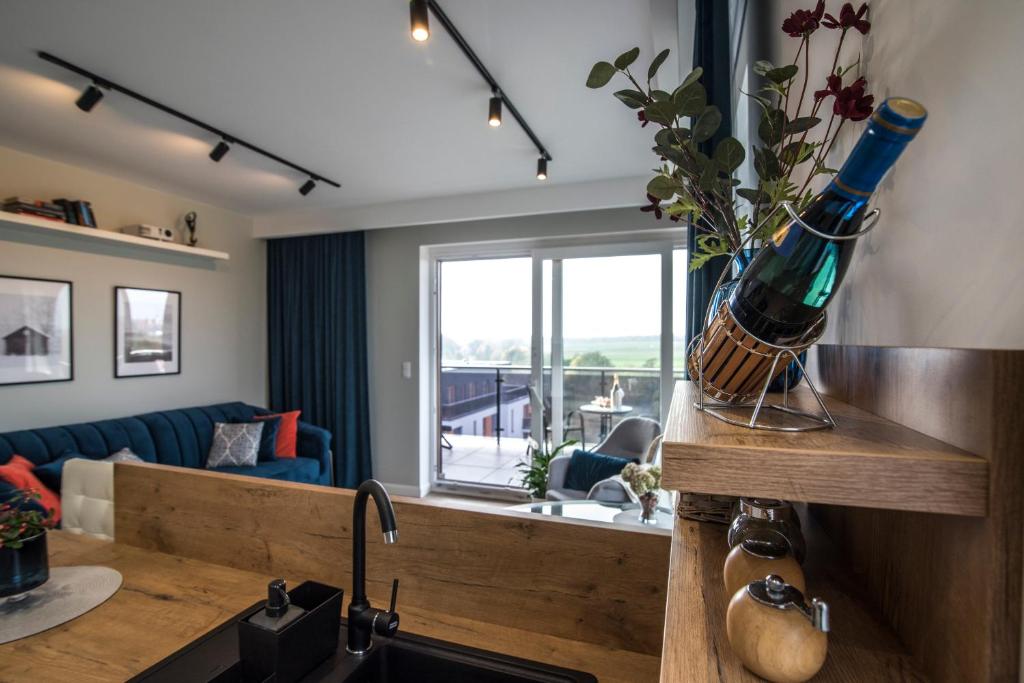 Posedenie v ubytovaní Panorama Suite - Top Apartment - Gliwice