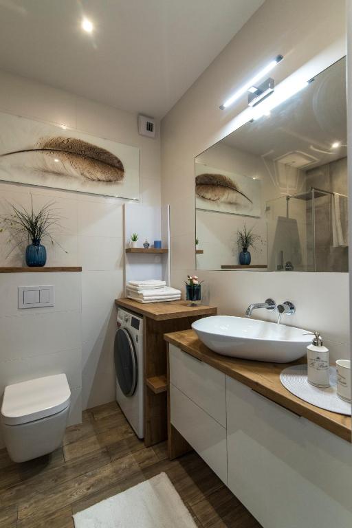 Kúpeľňa v ubytovaní Panorama Suite - Top Apartment - Gliwice