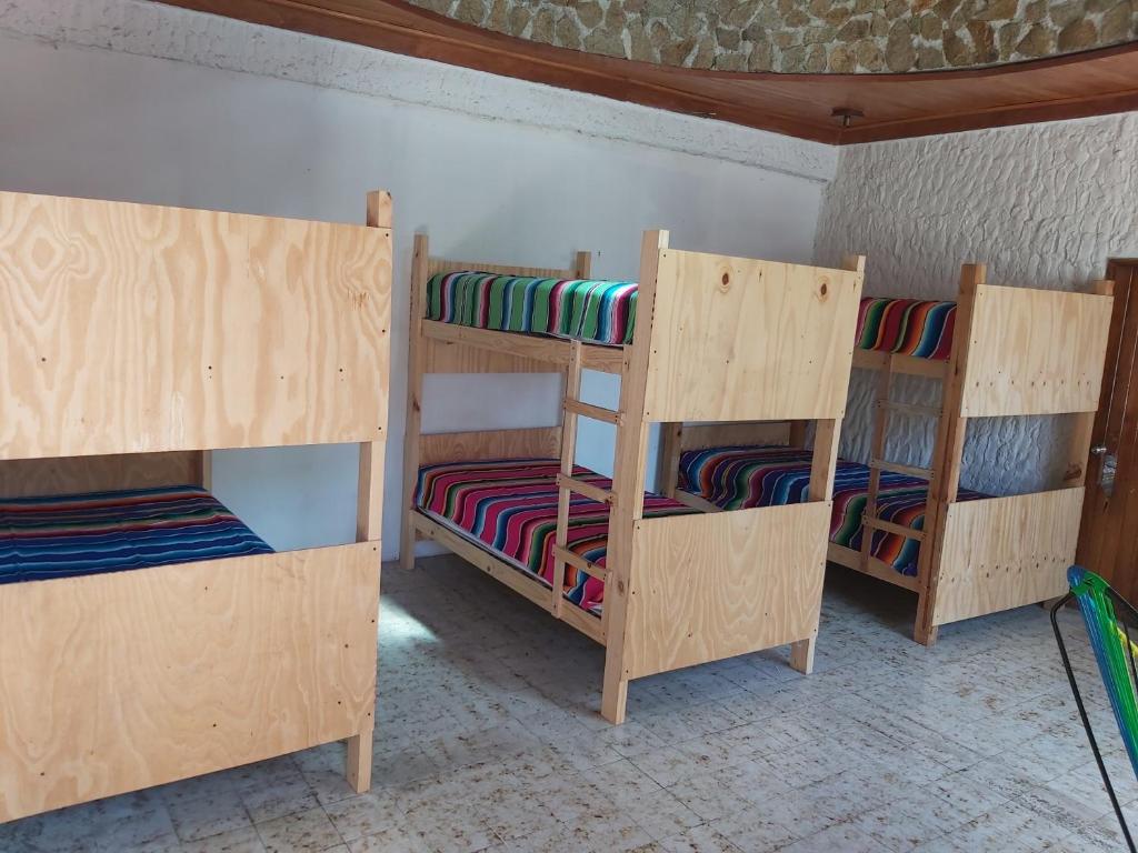 Palanda nebo palandy na pokoji v ubytování El Sunset Hostel