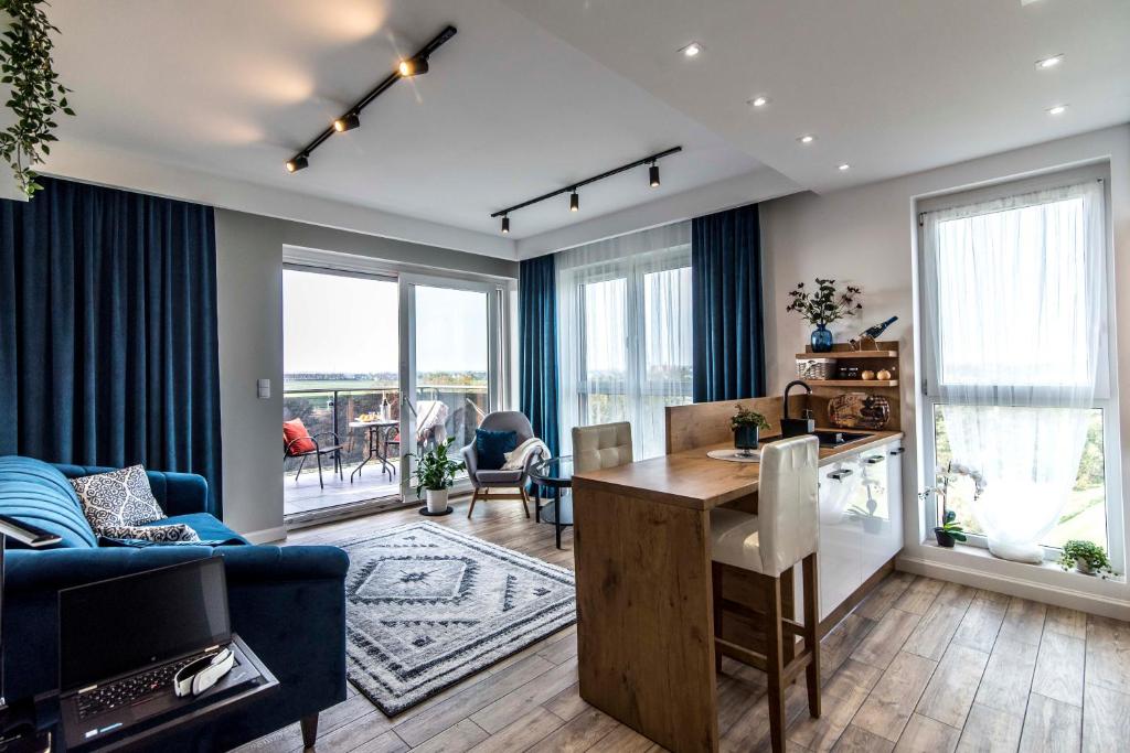 Posedenie v ubytovaní Panorama Suite - Top Apartment - Gliwice