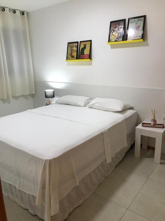 Postel nebo postele na pokoji v ubytování Apartamento Completo Jatiúca