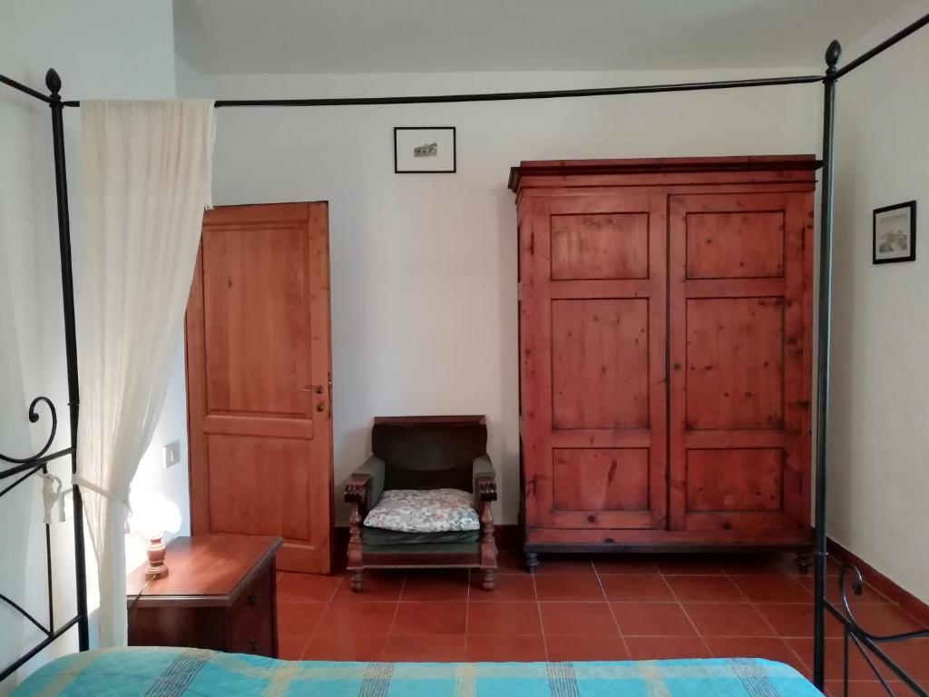 Postel nebo postele na pokoji v ubytování Podere Poggio Corbo