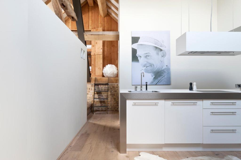 Kuchyň nebo kuchyňský kout v ubytování Cour 8 Lofts