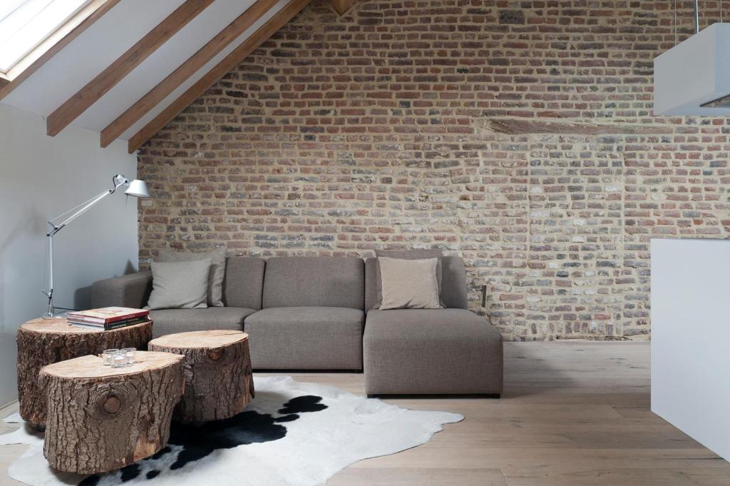 Posezení v ubytování Cour 8 Lofts