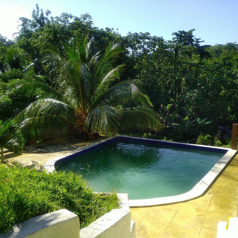 Bazén v ubytování ThA LaGooN SpOt Caribbean BrEeZe nebo v jeho okolí