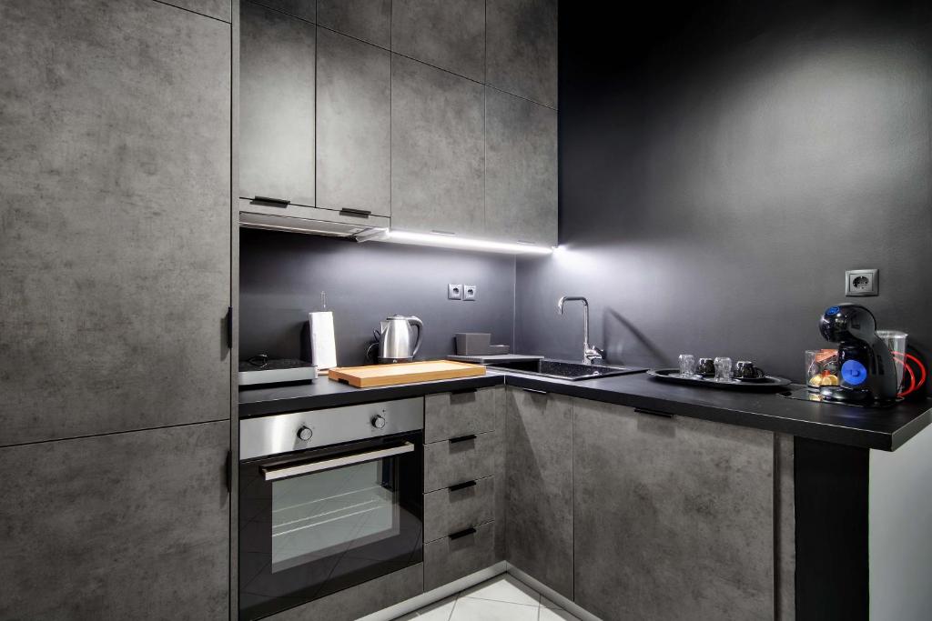 Kuchyňa alebo kuchynka v ubytovaní ALL SEASONS Luxury Suites1