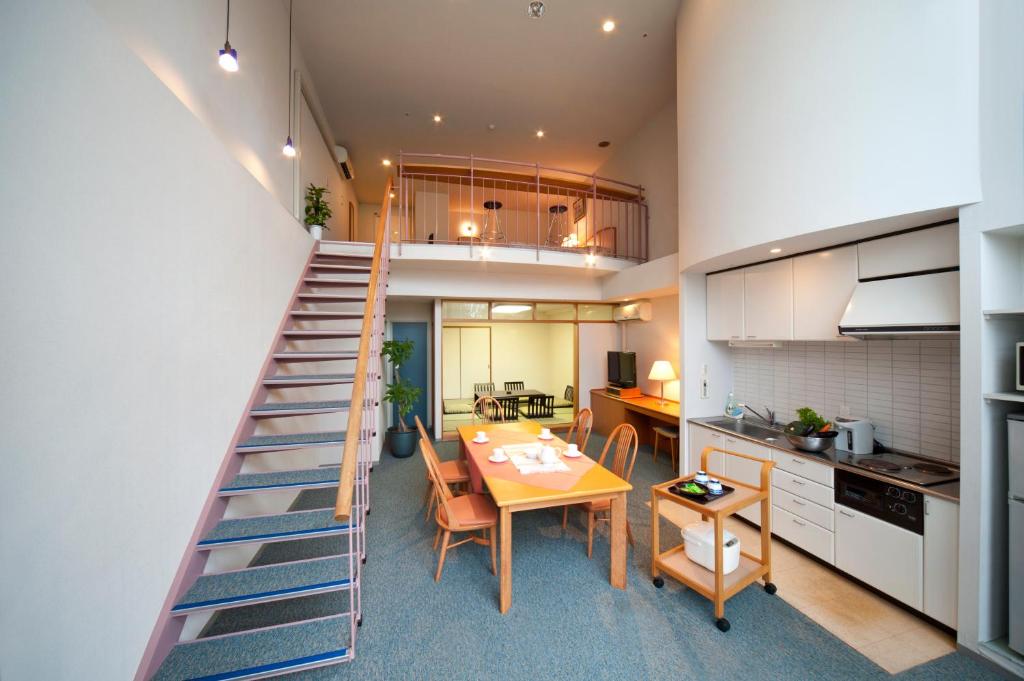 Kuchyň nebo kuchyňský kout v ubytování Izumigo AMBIENT Izu-Kogen Condominium