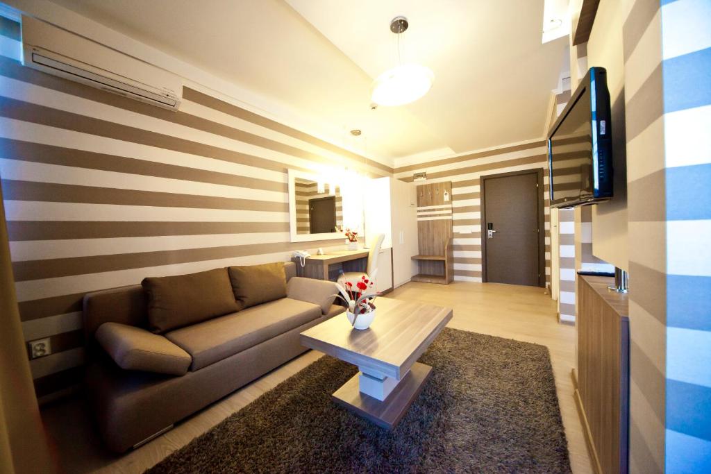 TV a/nebo společenská místnost v ubytování Hotel Confort
