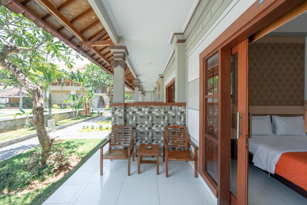 Balkón nebo terasa v ubytování Bendesa Accommodation