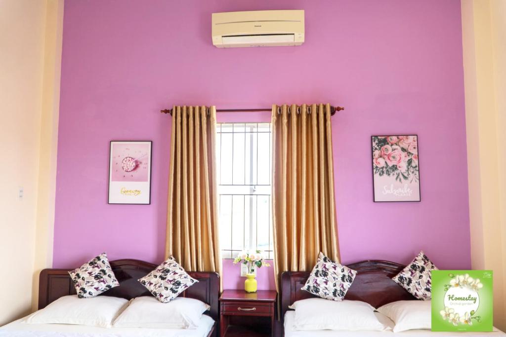 Can Tho Orchid Garden Homestay - Deluxe Queen Room With Two Queen Beds
