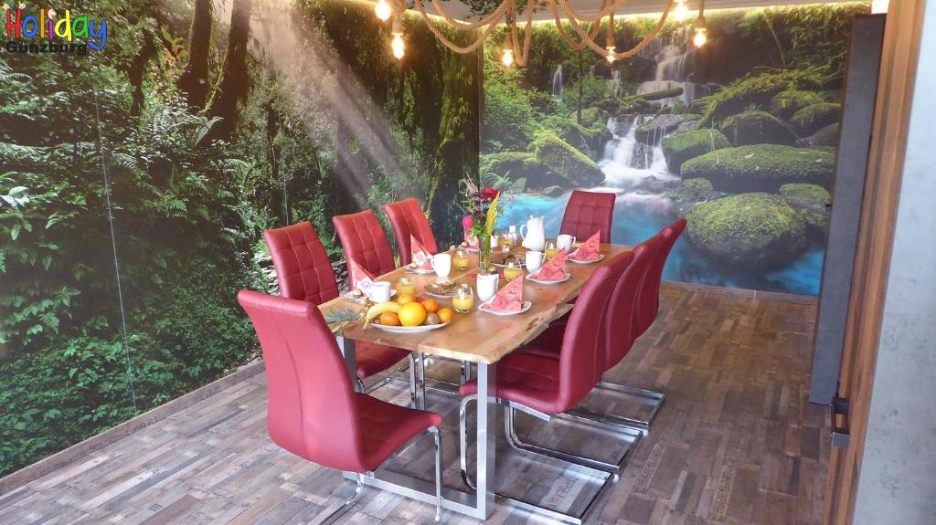 Nápoje v ubytování Ferienwohnung Jungle Adventure