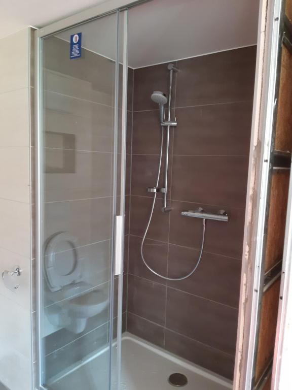 Koupelna v ubytování Pension Thainerhof