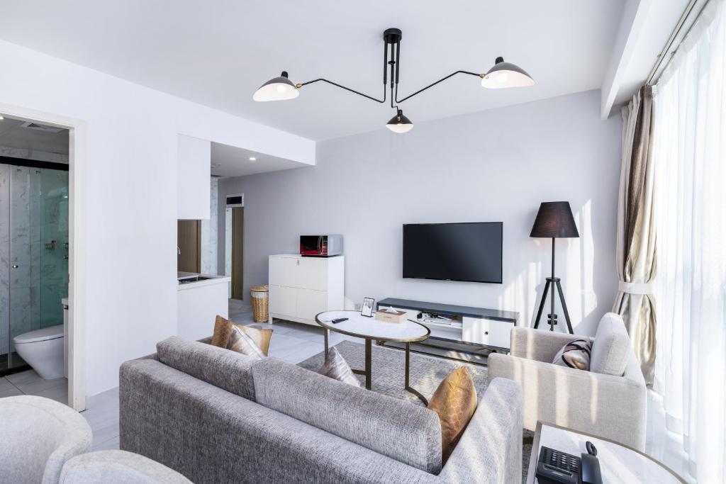 深圳金中环服务公寓-深业上城店 Golden Central Serviced Residence Shenzhen-UpperHills - Suite De Famille Exécutive De Deux Chambres