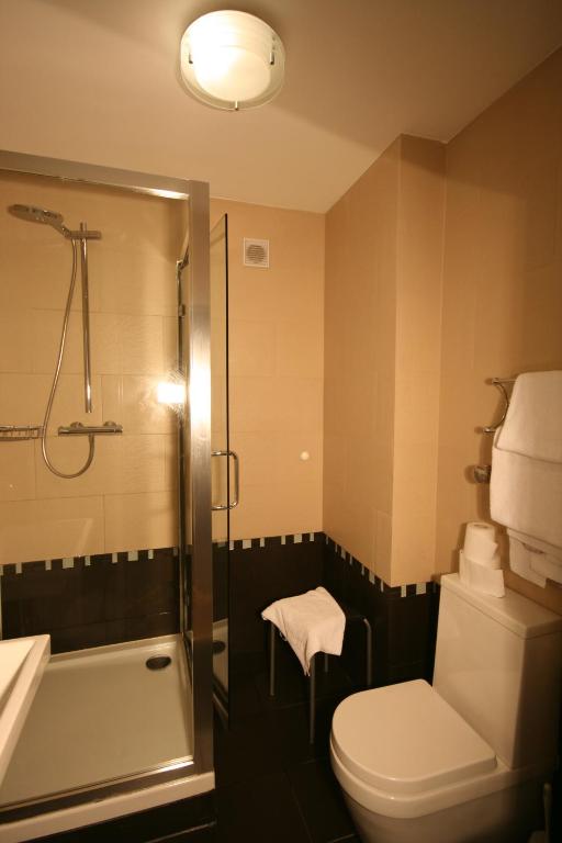 Koupelna v ubytování Appartements Domizil