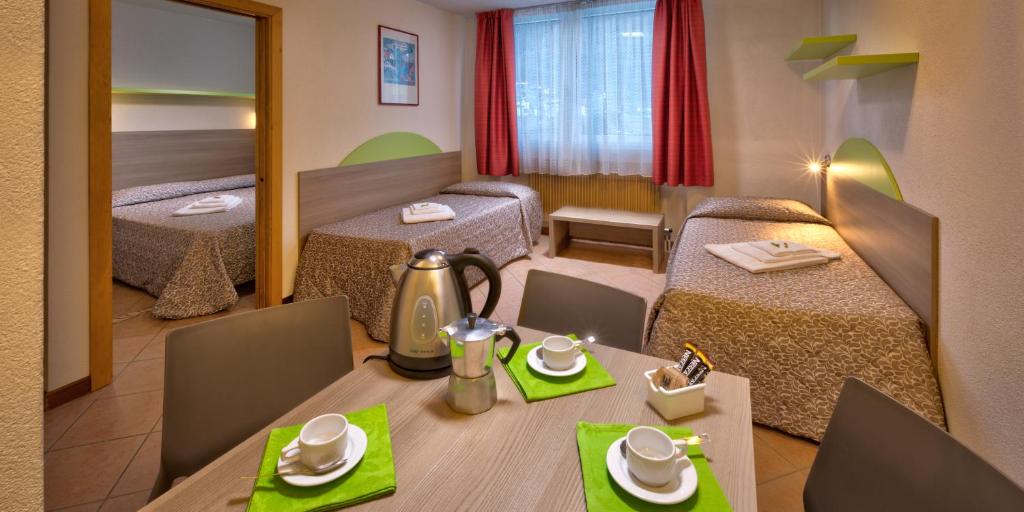 Posezení v ubytování Residence Kristall
