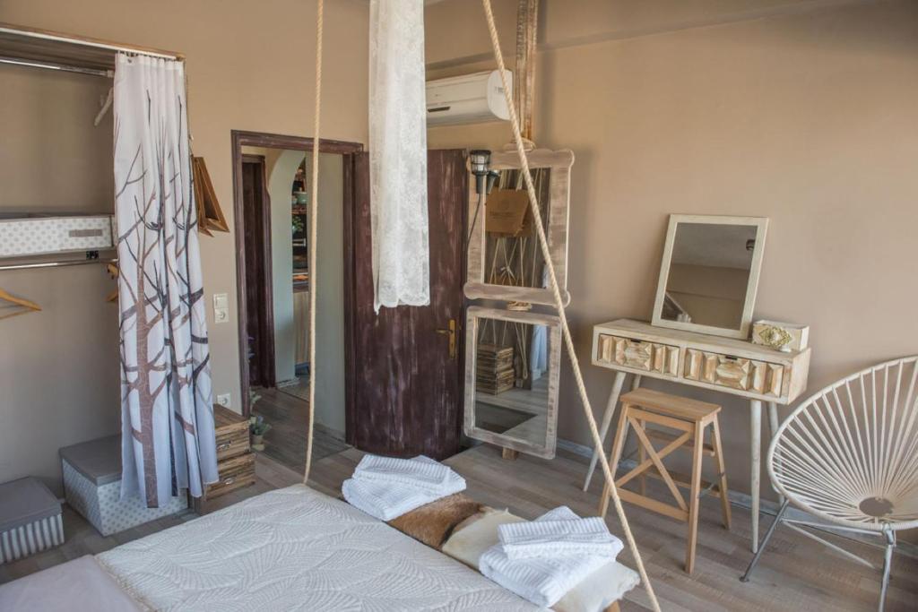 Postel nebo postele na pokoji v ubytování Istron Breeze Cocoon