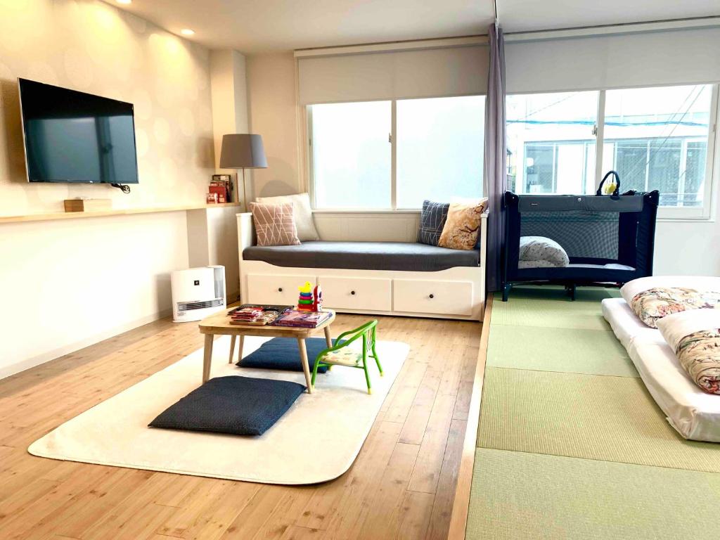 Posezení v ubytování TEN APARTMENT HOTEL