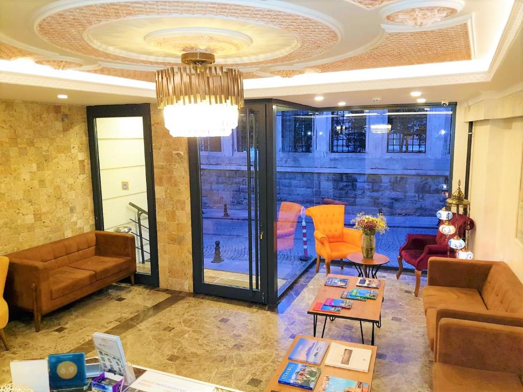 Posezení v ubytování Boss Hotel Sultanahmet