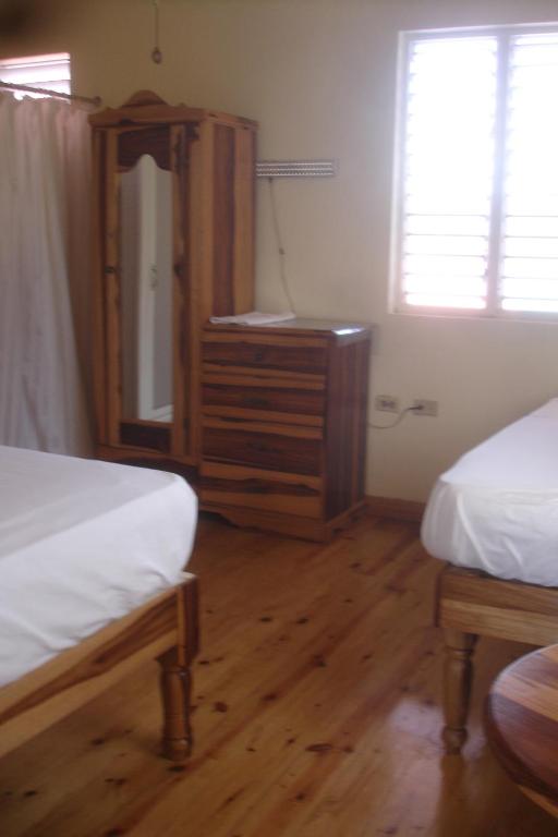Cama o camas de una habitación en Finjam Cottage