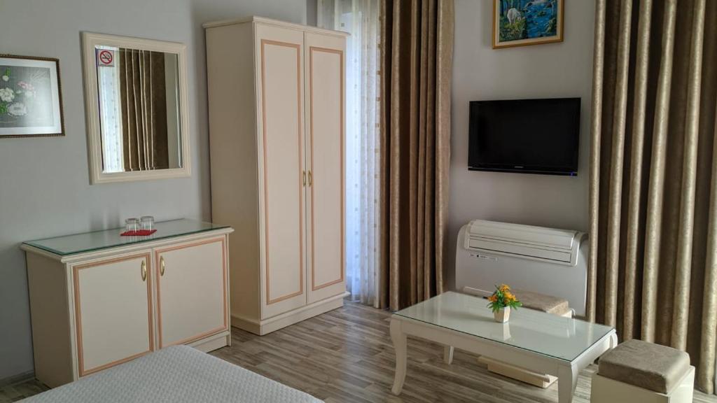 TV a/nebo společenská místnost v ubytování Hotel Guri