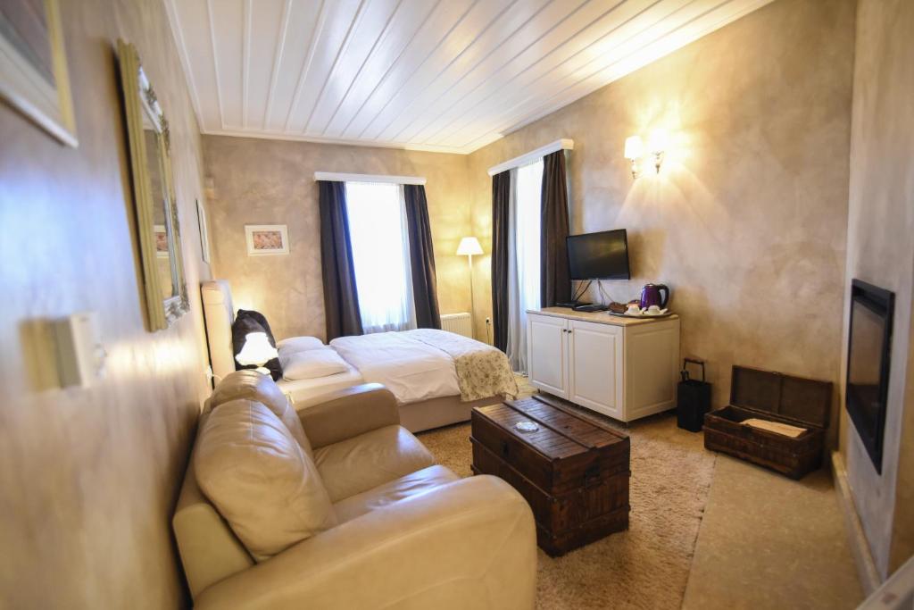 TV a/nebo společenská místnost v ubytování Guesthouse likoria