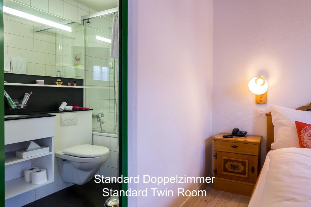 Koupelna v ubytování Hotel Hirschen - Grindelwald