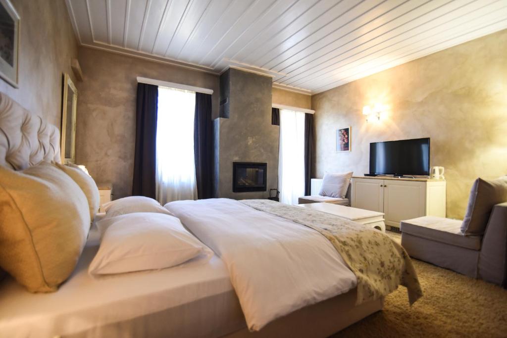 Postel nebo postele na pokoji v ubytování Guesthouse likoria