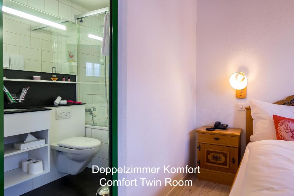 Koupelna v ubytování Hotel Hirschen - Grindelwald