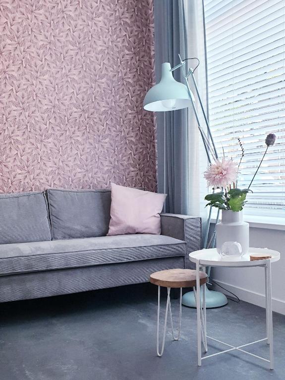Posezení v ubytování Appartement Plek in Holten