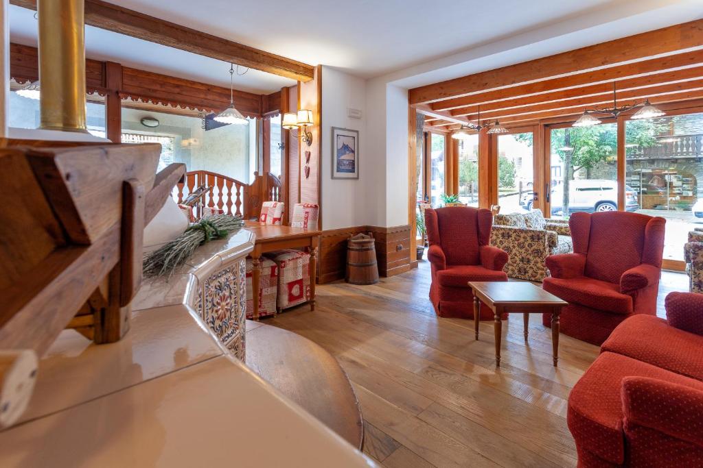 Posezení v ubytování Residence Le Grand Chalet