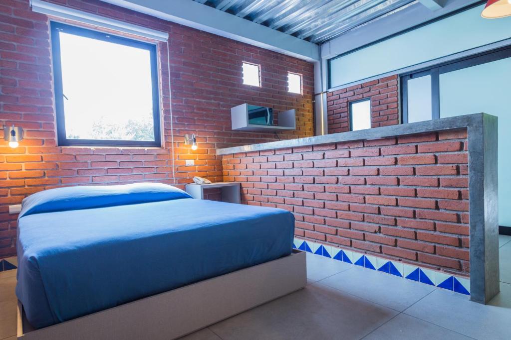 Postel nebo postele na pokoji v ubytování Terraza del Alférez