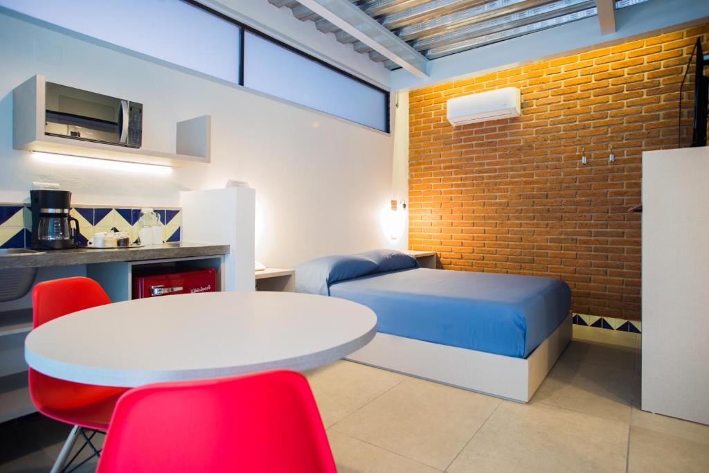 Kuchyň nebo kuchyňský kout v ubytování Terraza del Alférez