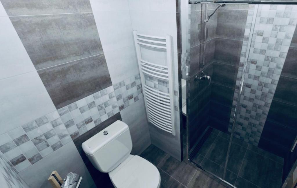 Koupelna v ubytování Interhotel America