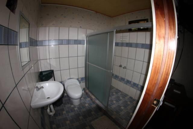 Koupelna v ubytování Cabinas Mifran